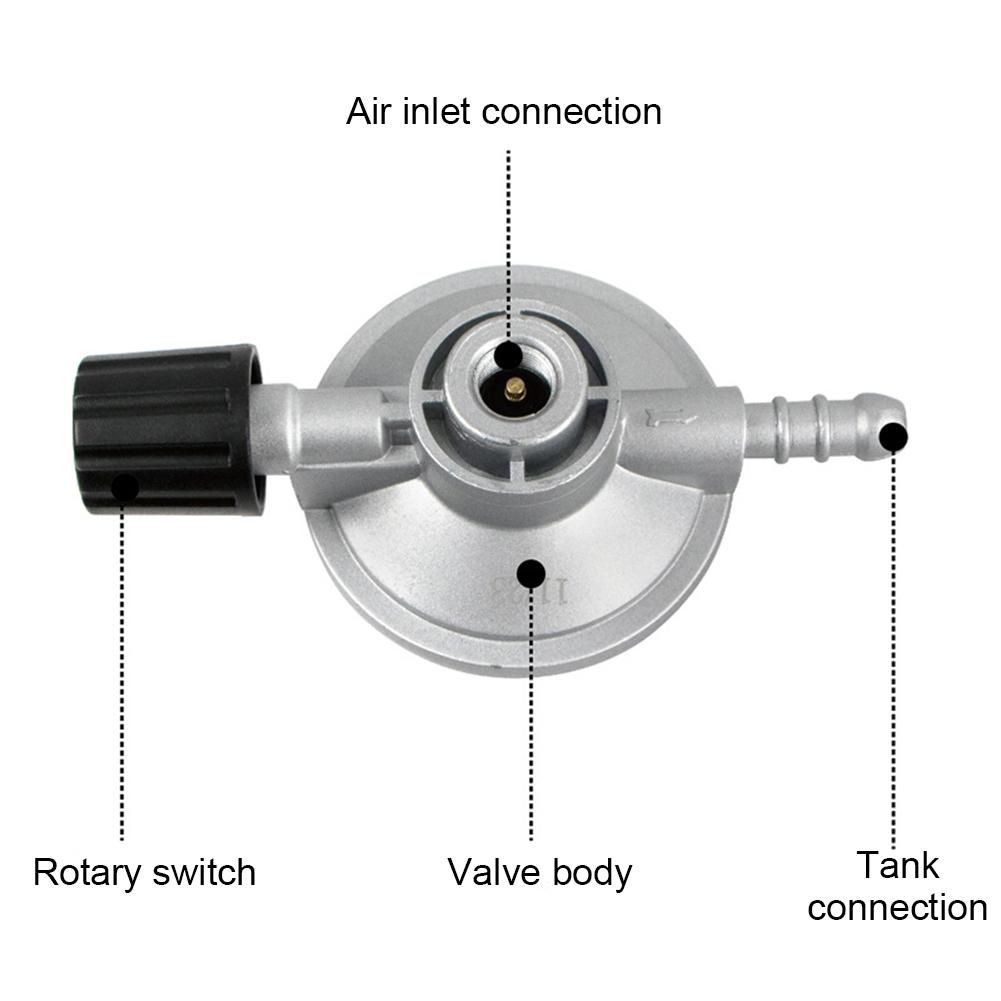 Low Pressure Gas Regulator Flow Low Pressure Propane Regulator Propane Disposal Bottle Connection Regulator Kit for BBQ Grill