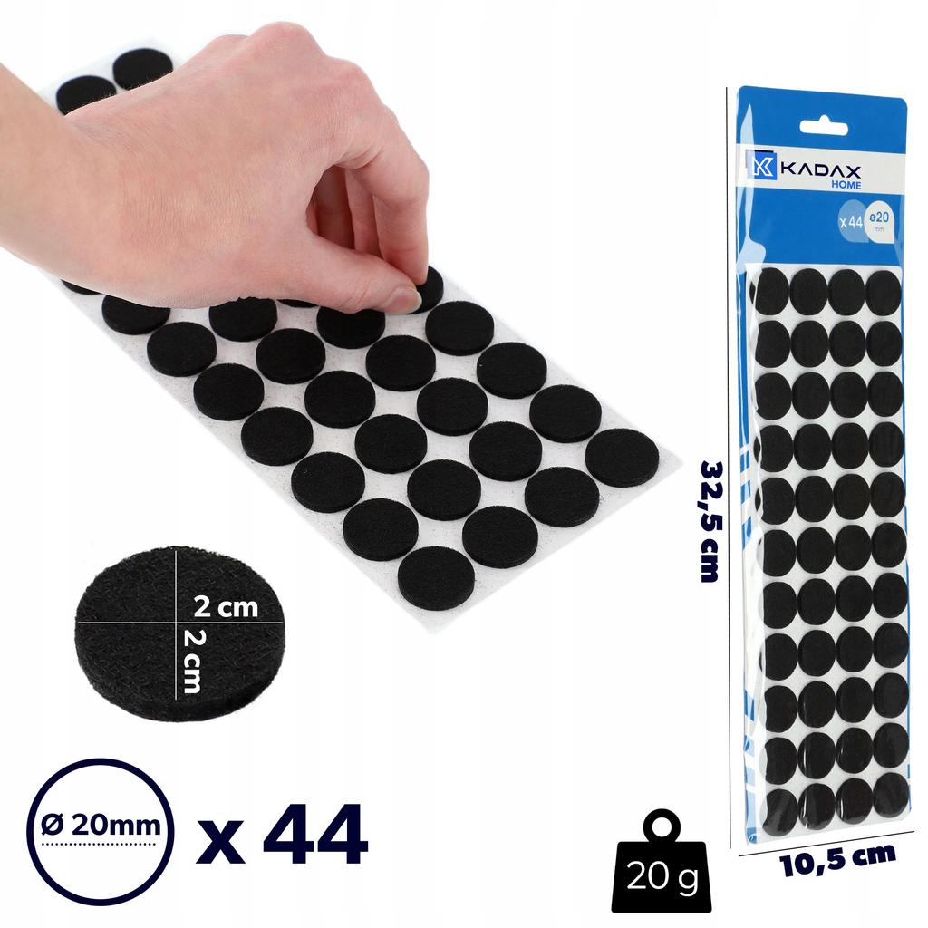 KADAX 44x Felt Pads for Furniture Chairs Self-Adhesive Set Thick