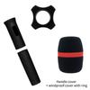 1 Set Rubber Handle Cover Wireless Microphones Handle Sleeve For Ktv Singers Rubber Antidrop Protective Cover
