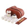 Convenient express cup, one pot, three cups, business gifts, ceramic kung fu tea set, souvenir travel tea set