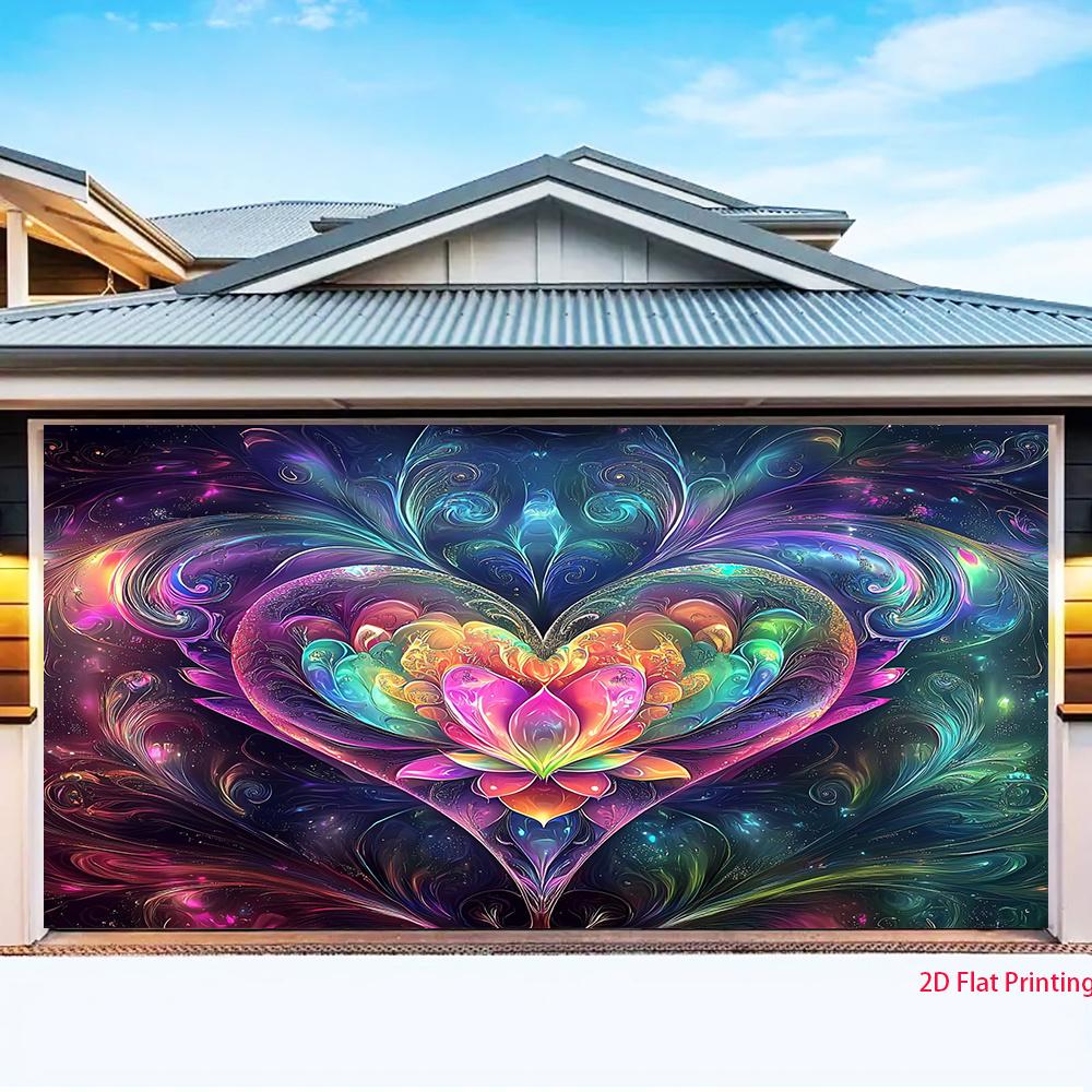 2D Plane, Lotus Heart-shaped Background Fabric, Vivid and Dreamy, Suitable for Party Decoration, Polyester Fiber
