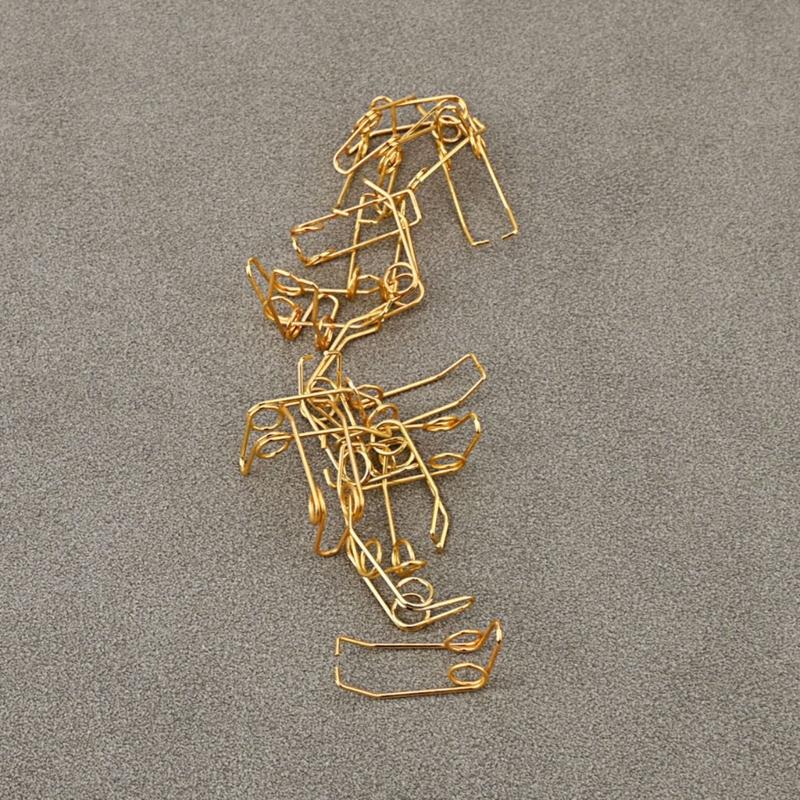 20Pcs Trumpet Water Key Spit Valve Stainless Steel Wire Springs Replacement Brass Instrument Parts Trumpet Repair Parts