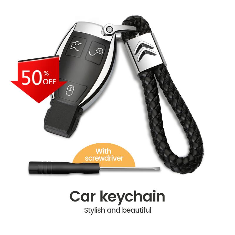 MGHK6 1Pcs Car Badge Keychain Zinc Alloy Keyring Pendant For Citroen C1 C2 C3 Grand C4 Picasso C4L VTS C-ELYSEE Berlingo Saxo Xsara