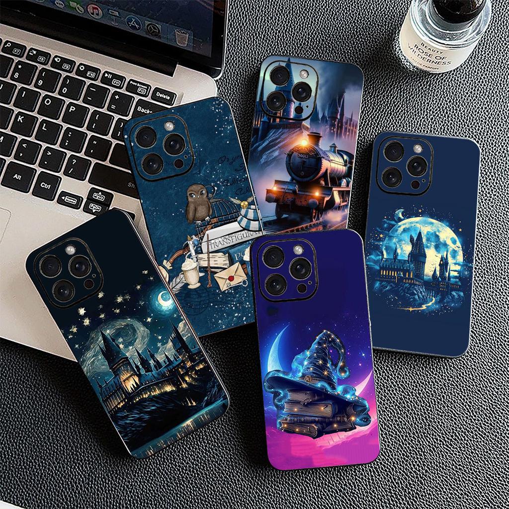 Soft Cover for OPPO A80 A18 A16 A40 A17 A15 A38 A78 A79 A54 A57 A12 A60 4G 5G Casing Phone Case Owl Art Harries Wand Potters