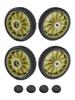 For Honda Lawn Mower 20CM Wheel Replacement Kit 4 Pack Front Rear Compatible with Models HR214 HRU214 HRU215 HRU216D and HRU196