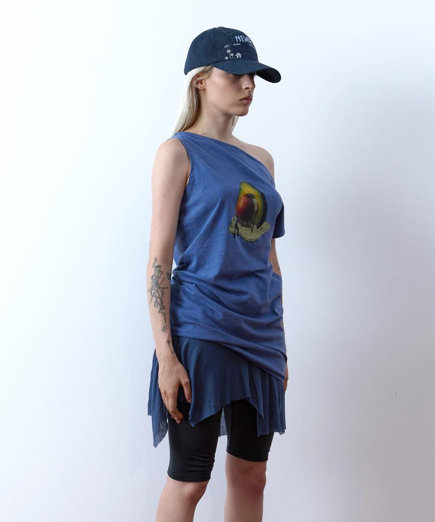 Nyuje Melting Fruit Dress (Pigment Blue)