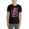 Asian Street City Lights Streetwear T Shirt Vintage Washed Stretched Unisex Homme Casual Top For Everyday Wear Versatile
