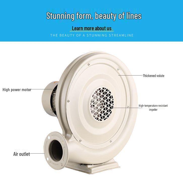 Medium Pressure Fan 370W, Stove Fume Extractor, Laser Engraving Dust Collector 750W, Woodworking Blower 550W, Inflatable Castle Blower