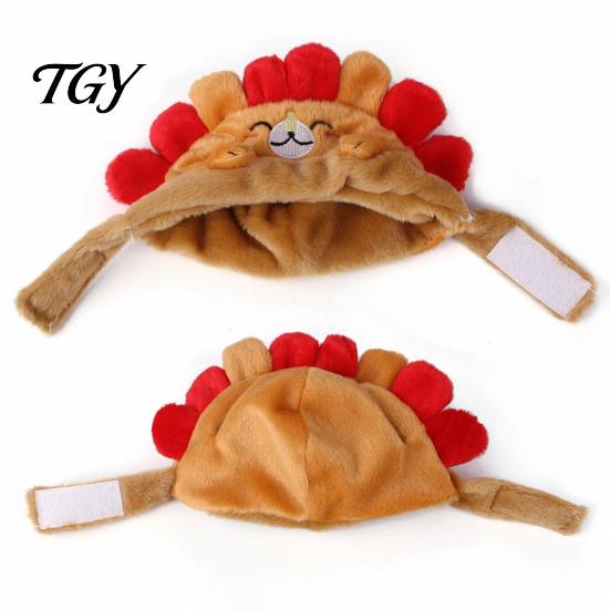Small Pet Daily Wear Cute Hedgehog Cat Hat, Plush Cozy Adjustable Fit, Fashion Accessories Funny Hat for Cats, Puppies, Dogs Dog Winter Warm