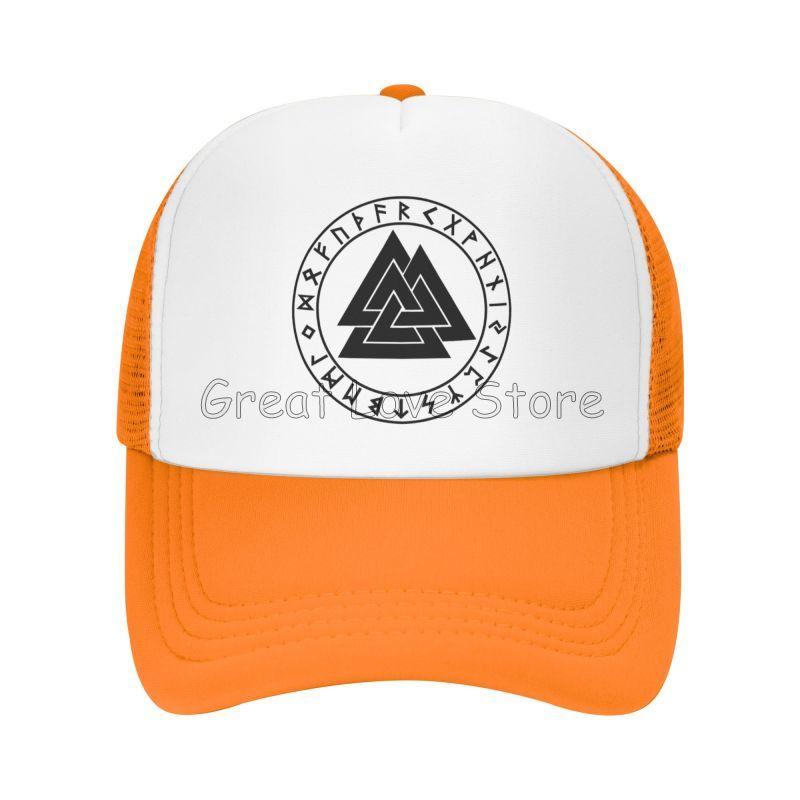 Vikings Mythology Pagan Rune Baseball Cap Summer Outdoor Breathable Mesh Cap Unisex Sun Protection Hats Adjustable Snapback Hat
