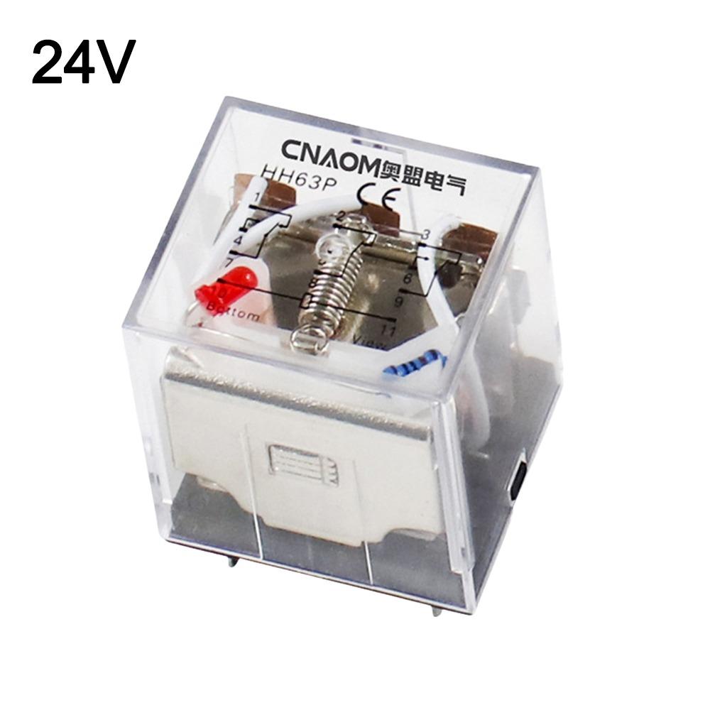 

Industrial HH62P Power Relay 12/24/220V Universal DPDT Relay High Current Micro Mini Relay Electronics 24V
