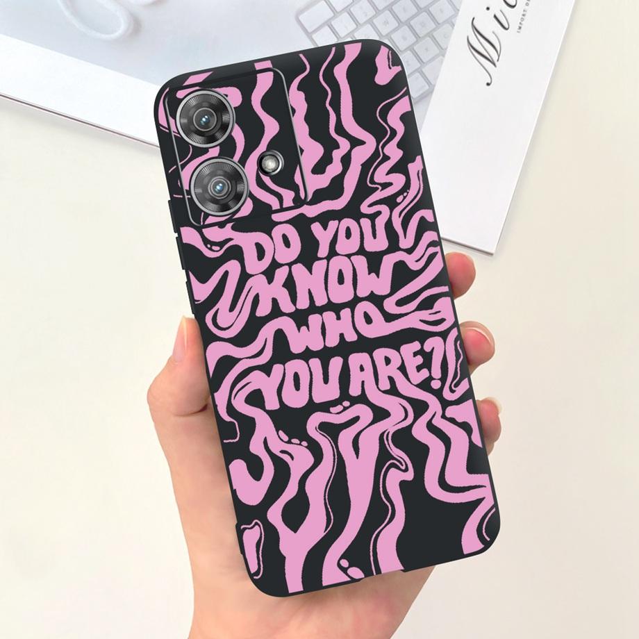 Etui do Motorola Moto Edge 40 Neo 5G Fajny Styl Miękki Silikon Guma Odporne na Uderzenia Pokrowiec na Telefon Wzór Kreskówkowy Fundas Edge40 Neo