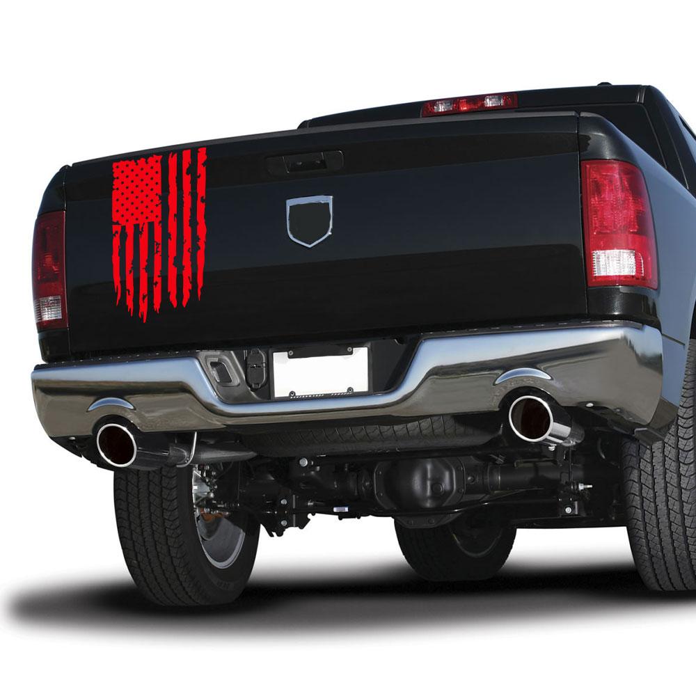 Car Sticker USA Flag Decor Decal For Dodge RAM Toyota Hilux Tacoma Jeep Gladiator Isuzu Dmax Ford F150 Auto Tuning