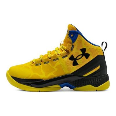 Curry 2 Retro PS Double Bang Kids Sneakers Yellow Steeltown-Gold Taxi 3026303-700