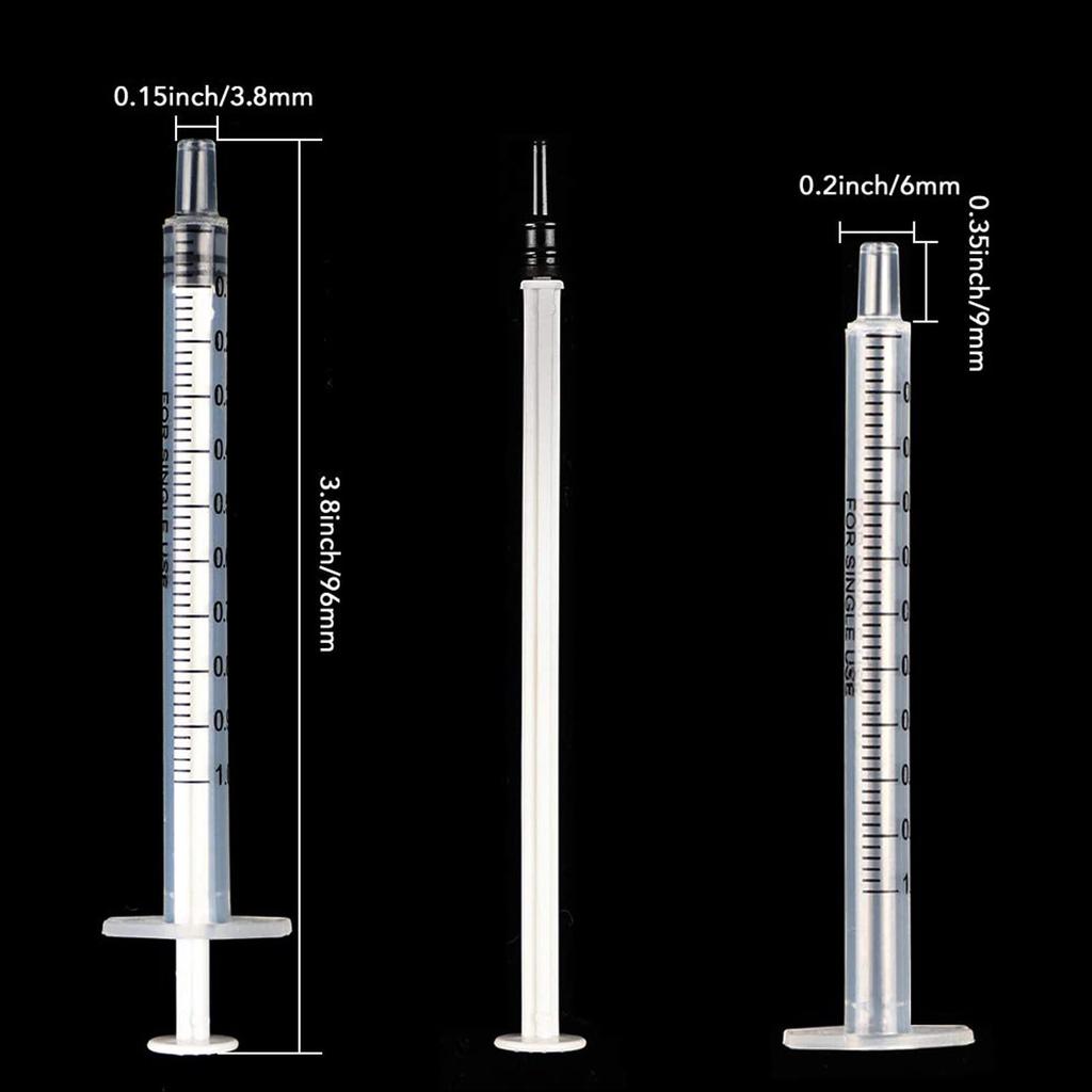 TOUFEIYUAN 12 Pieces 1ml Syringe Syringe with 14G, 16G, 18G,