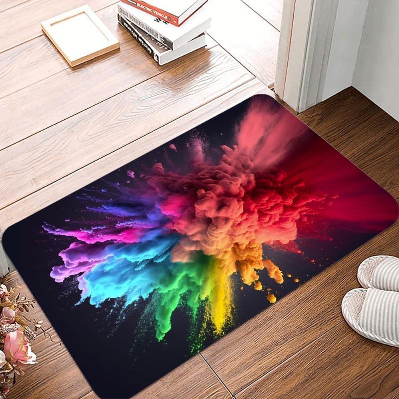 Dreamy Smoke printing Non-Slip Small Rug Waterproof Easy To Clean Floor Mat for Indoor Outdoor Use Durable Home Decor fashion