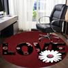 1pc Love Flowers Chair Carpet for Office - Durable, Ideal for Chair Mats, Stylish & Functional Decorative Rug yy260130074