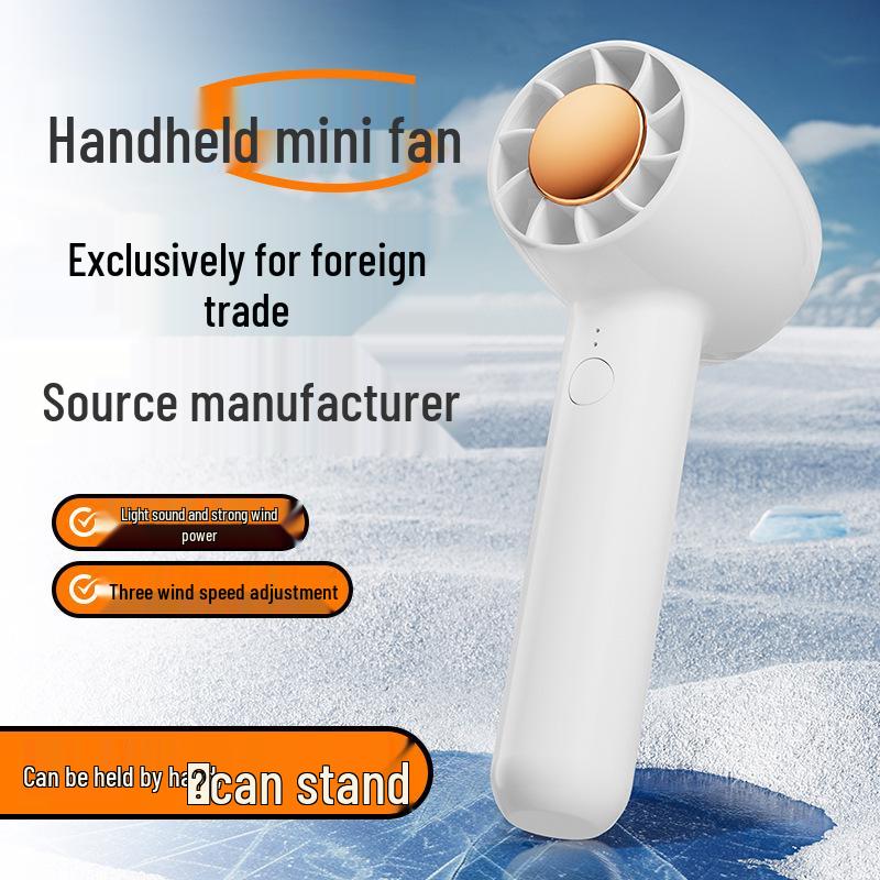 New USB Rechargeable Mini Handheld Fan with Strong Wind Power