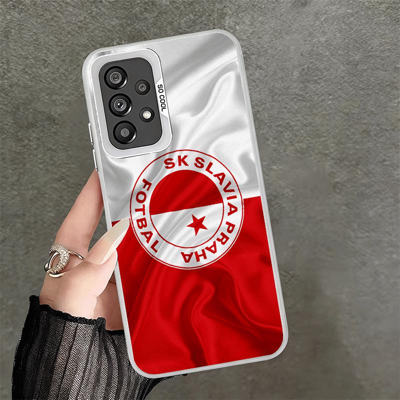 

Sk Slavia Praha Czech Republic Shockproof Phone Case for Samsung A17 A16 A15 A14 A37 A57 A36 A56 A26 A35 A55 A25 A34 A54 A24 A13 Samsung A17