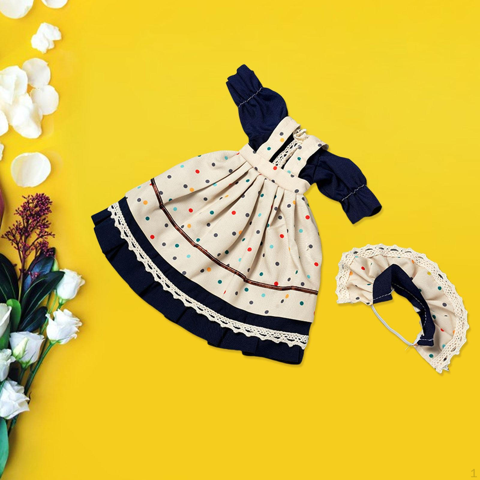 

1/6 BJD кукла принцесса платье наряд косплей костюм для детей фигурка аксессуары руки на White Blue