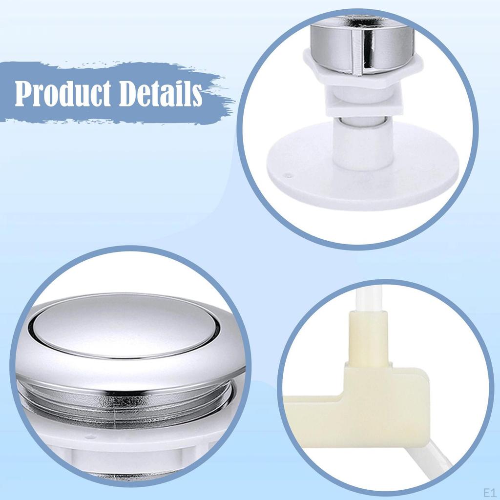 Toilet Flush Button Bathroom Accessories, Easy to Install, Water Tank for Bathroom,