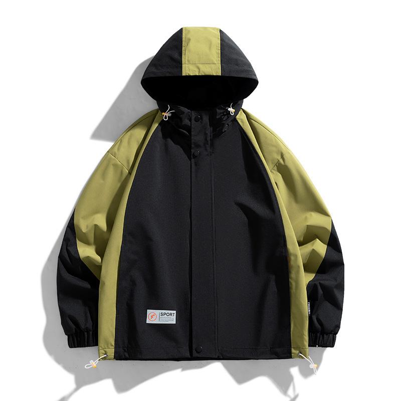 

Весенне-осенняя мужская куртка с капюшоном, спортивная и повседневная ветрозащитная куртка для мужчин среднего и молодого возраста, уличная куртка большого размера 4XL