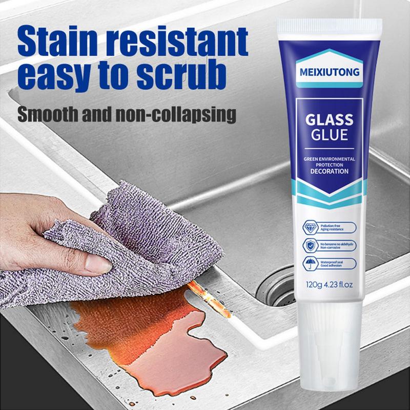 Glass Sealant Glue Waterproof Edge Adhesive Sealant Caulk Sealing Adhesive With Precision Nozzles For Toilet Windowsill Bathtub