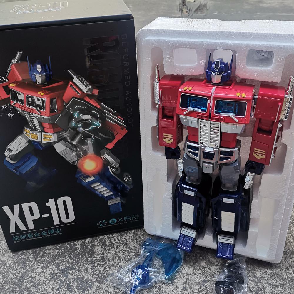 Transformation Playthings Optimus MPP10 XP10 YOUHU WJ Black Apple Trailer G1 Flat Head Column OP Commander Deformation Robot Car Model