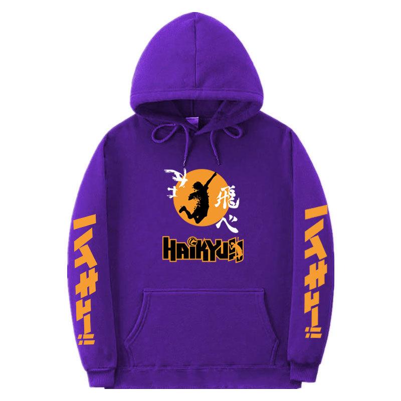 Haikyuu Haikyuu Haikyuu Cartoon Day Anime Loose Hooded Sweatshirt Sweatshirt