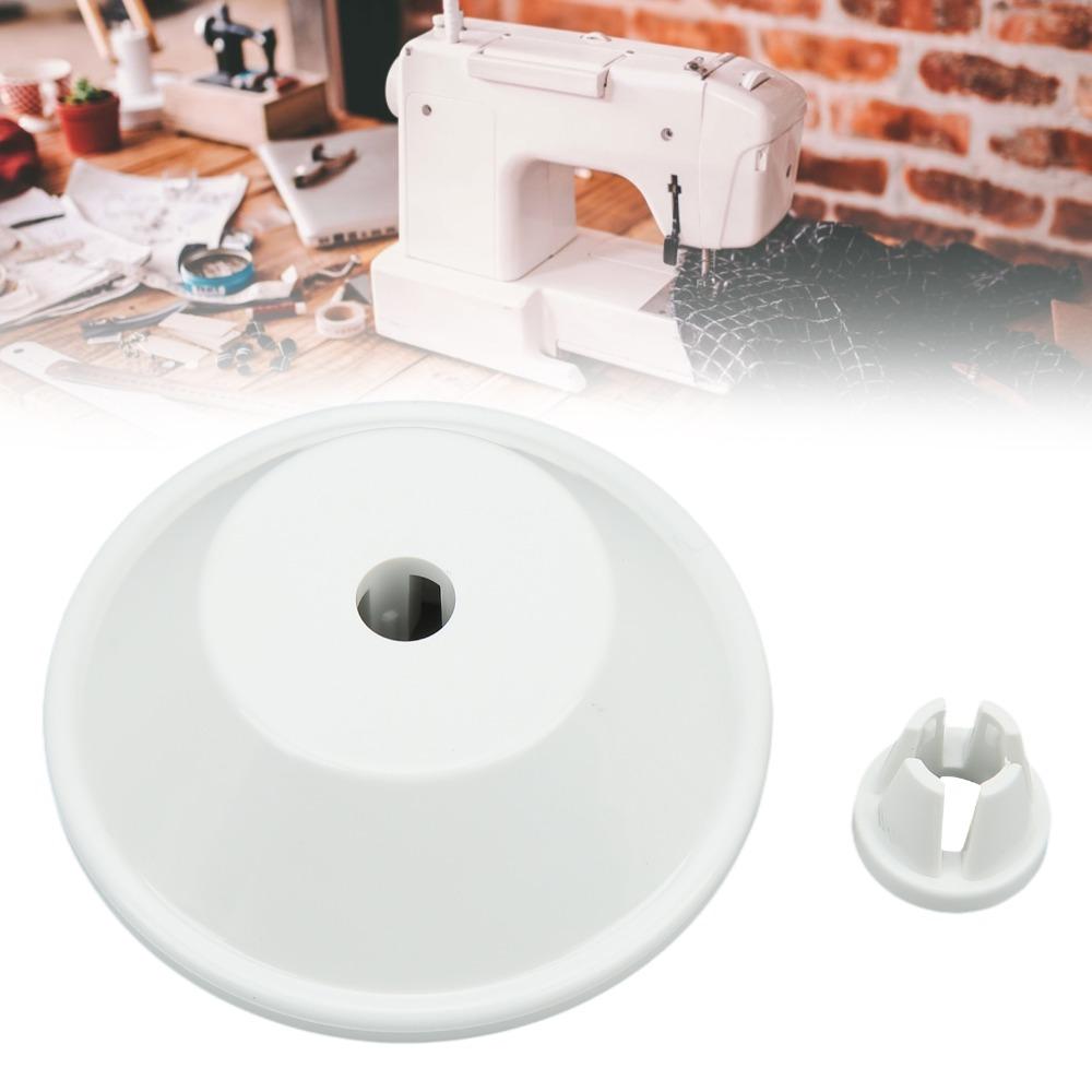 2pcs Durable Thread Plug White Thread Wheel Cover Sewing Machine Spool Caps  Auxiliary Replacement
