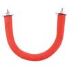 Parrot Pet Bird Rough Surfaced Wooden Perch Stand Rack Cage Toy for Beak Paw Grinding Red