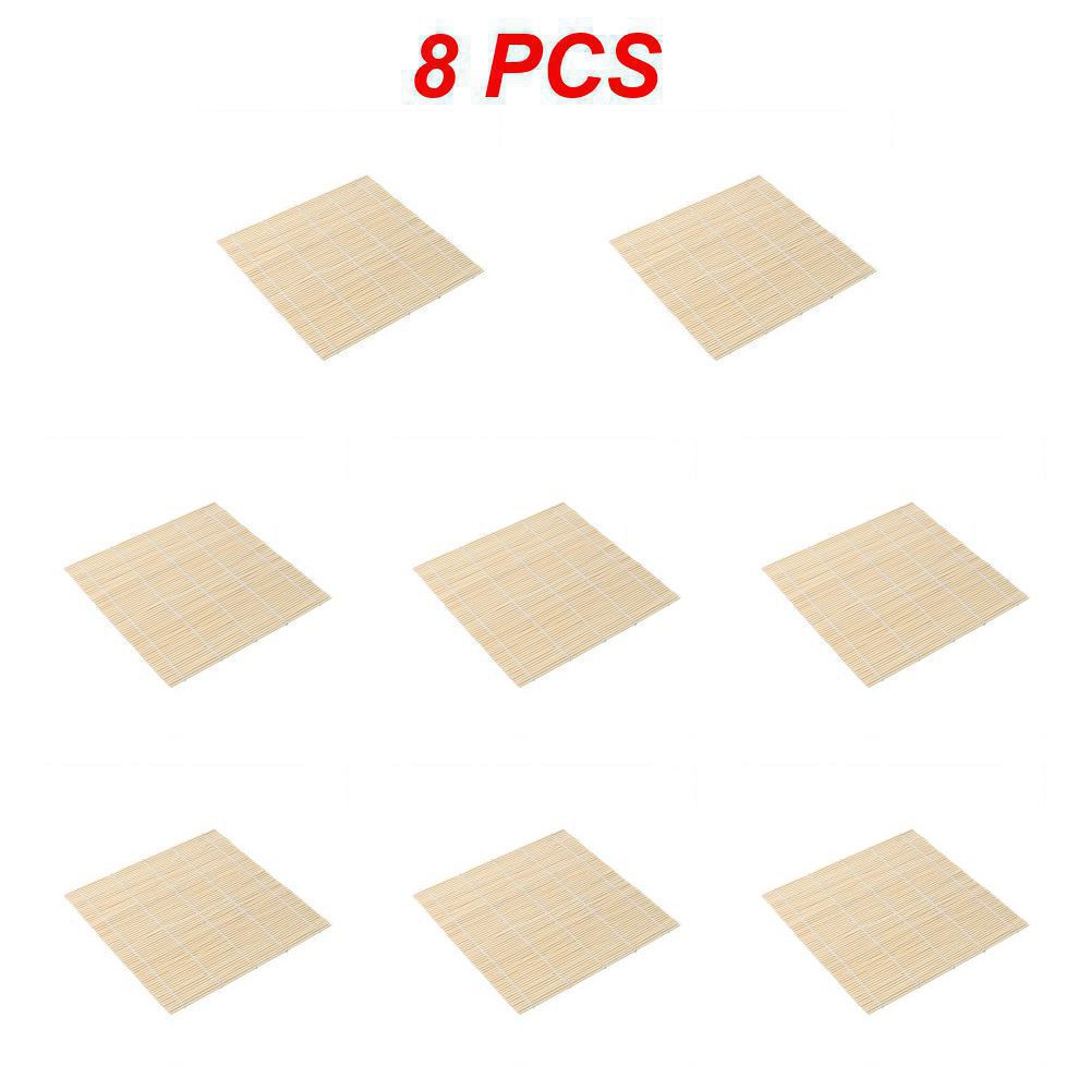 1~10PCS Kitchen Sushi Tool Bamboo Rolling Mat Onigiri Rice Paddles Tools Bamboo Sushi Mat Japanese Sushi Machine Tool Sushi