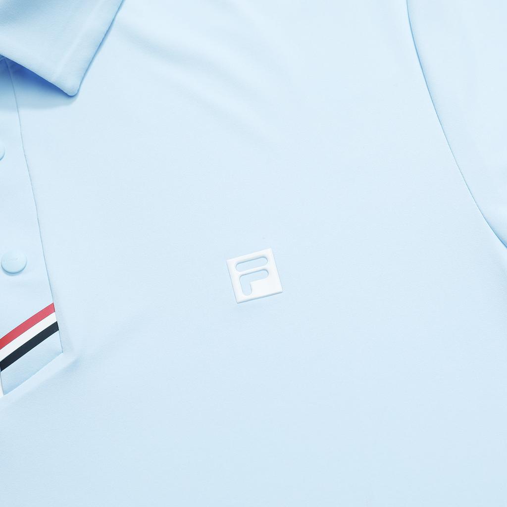 FILA Solid Color Polo Shirt Men tops Sky-Blue A11M325105F-LB