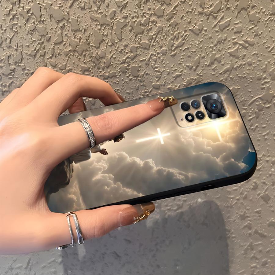 Phone Cover Case for Xiaomi Redmi Note 14 10 13 Pro Plus 11S 14C 12 11 Pro A1 A2 A3 12C 13C K40 K80 9 8 7 A4 A5 12S Jesus Design