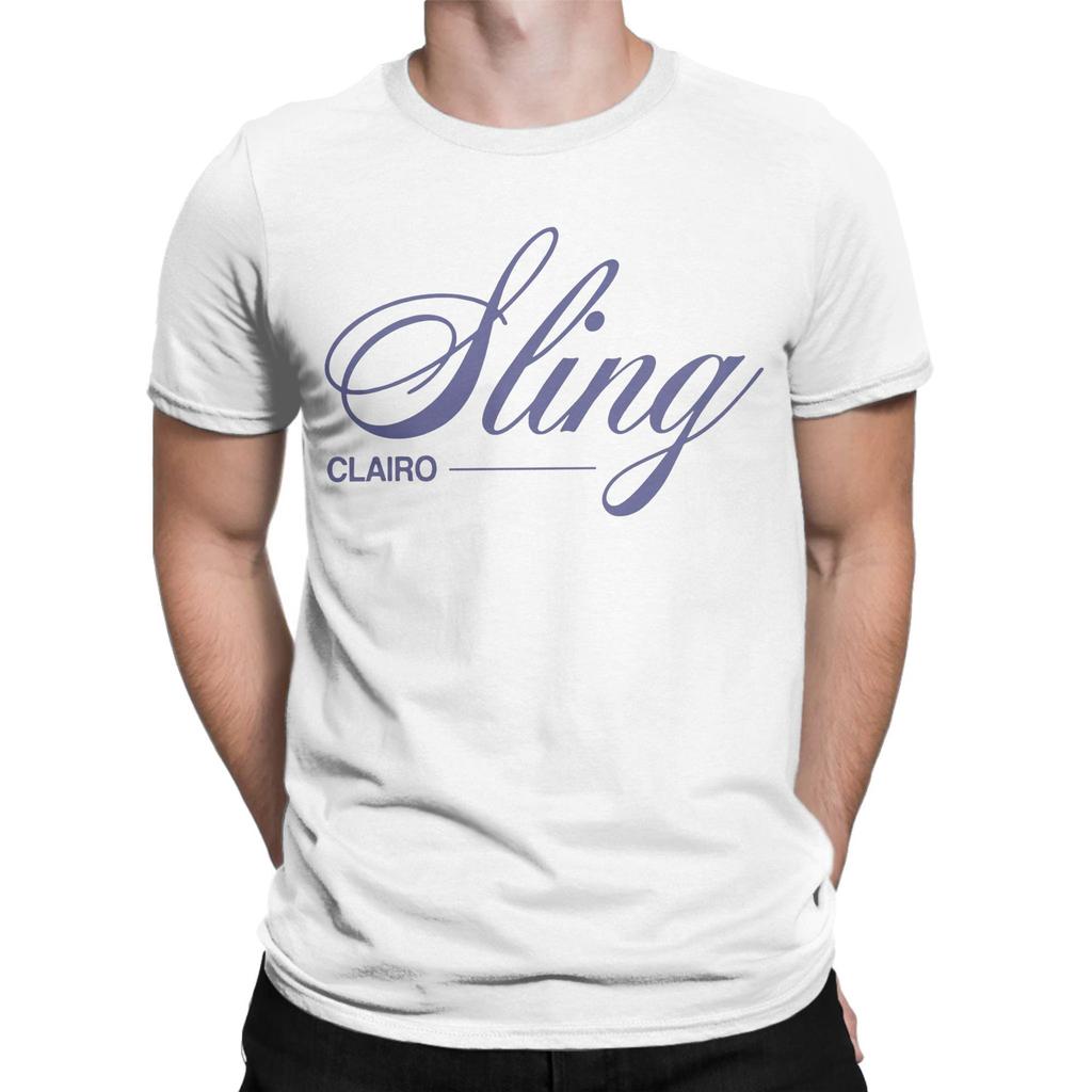 Clairo Sling Music T-Shirt Men Novelty Pure Cotton Tee Shirt Round Collar Short Sleeve T Shirts Adult Tops