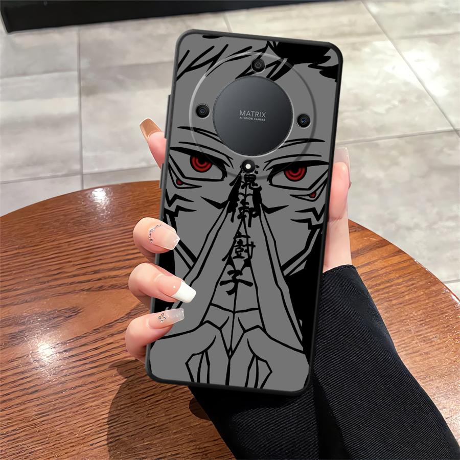 Anime J-uju-tsus Ka-ise-ns Black Soft Phone Cover Case for Honor X6 70 Magic5Lite 200 400 Lite X8 8X X7 X5b 90 X9a