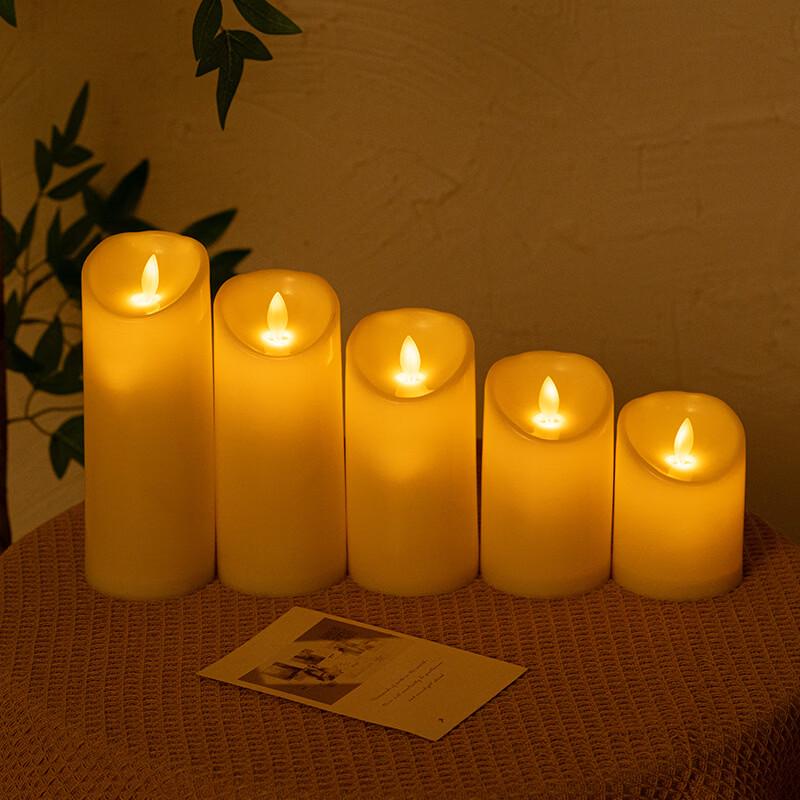 Handun Flameless LED Pillar Candle Set