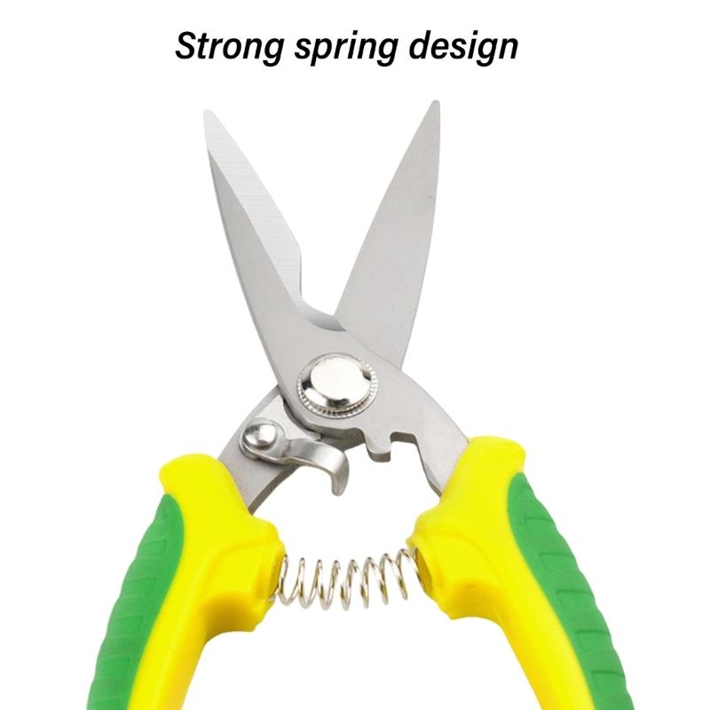 Professional Electricians PVC Insulated Wire Scissors, Sharpness Cutter Head, for DIYer Enthusiasts Safe Wire Trimming