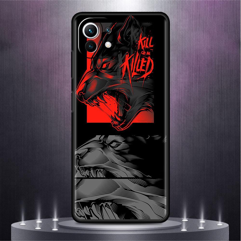 Case For Xiaomi Mi Poco X3 NFC M4 F3 C40 11 11T 10T Pro 12 9T 9 10 Lite Back Soft Phone Cover Lion Wolf