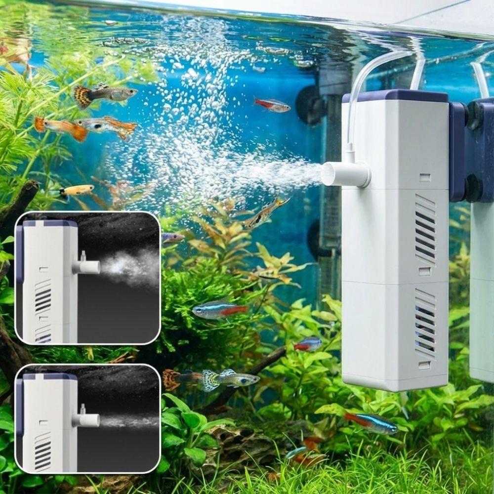 Rain Shower Outlet Fish Tank Filter Pump 4-in-1 Filter Aquarium Air Pump  Freshwater Aquarium