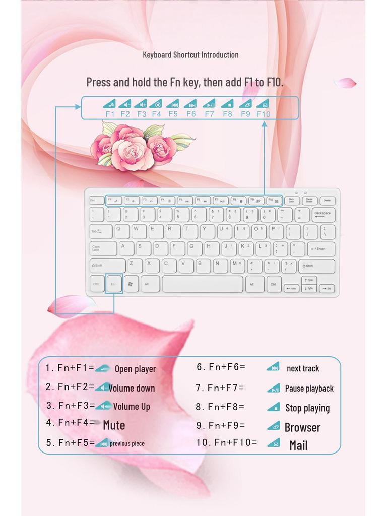 New 2.4G Wireless Mini Keyboard and Mouse Set 901 – Ideal for Office Use