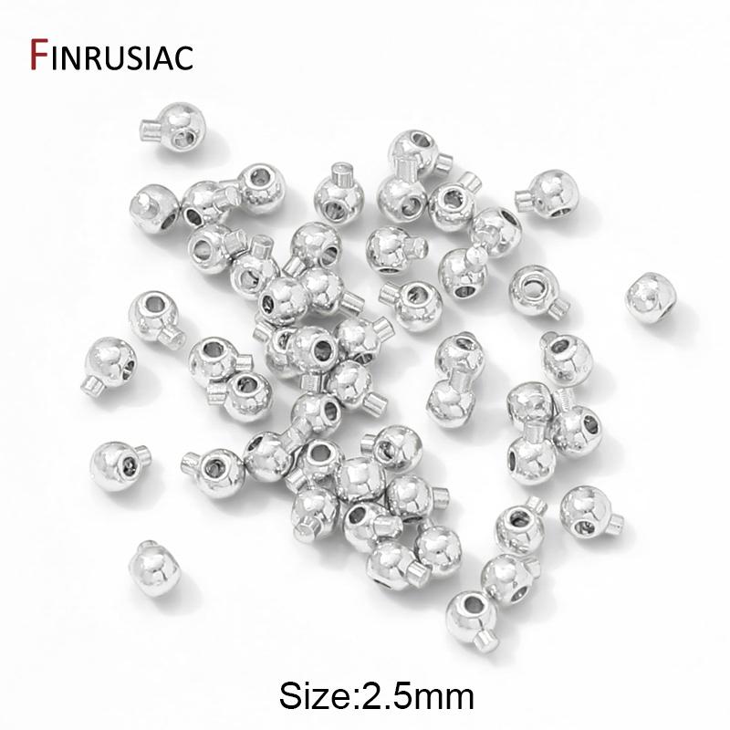 18K Gold Plated Brass Positioning Clasps Stopper Spacer Bead Crimp End Beads,Lamps For Jewelry,DIY Jewelry Making Supplies
