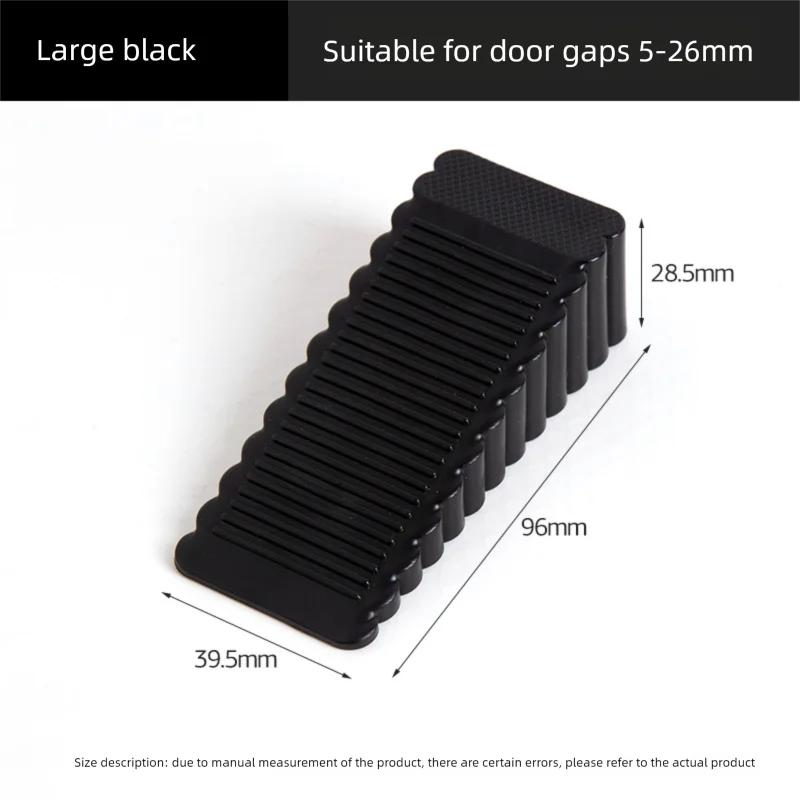 Anti-Collision Moveable Door Stopper - Safety Silicone Rubber Wedge Door Barrier for Home