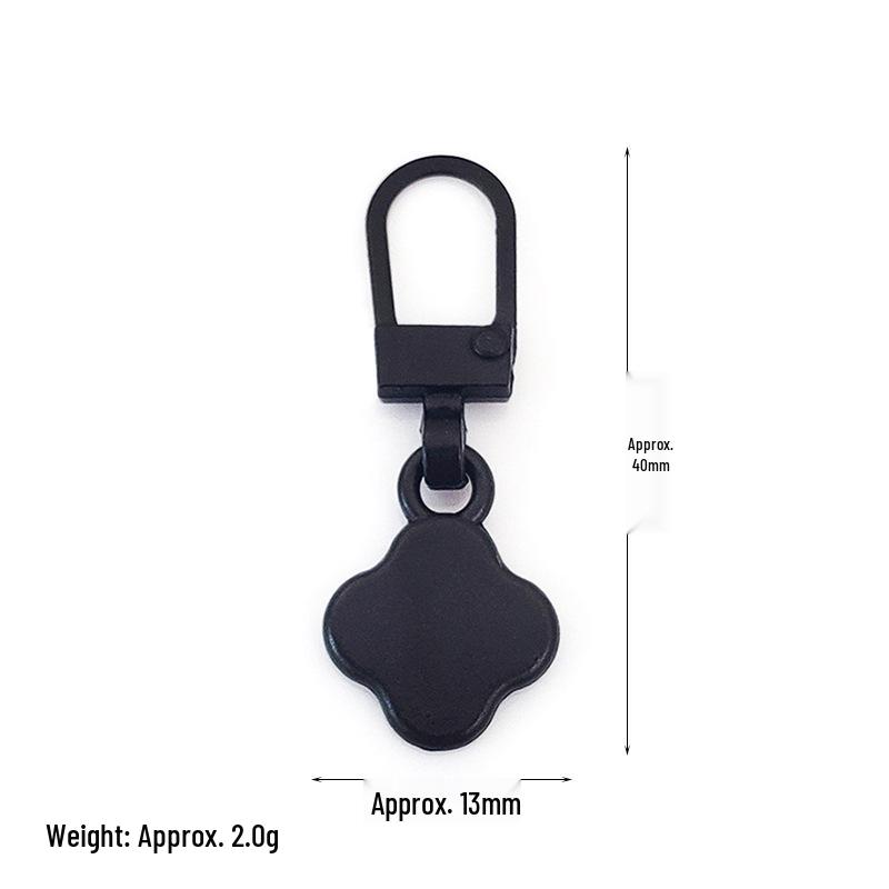 Detachable Metal Zipper Pull Tab Accessory for Bags, Shoes, and Clothes Repair