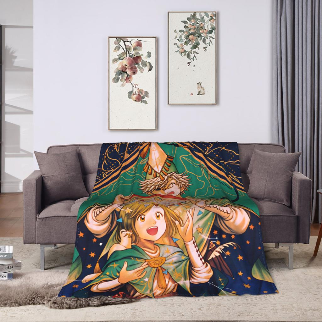 Soft Blanket Travel Office Witch Hat Atelier Throw Blanket Flannel Bedspread For Couch Chair Sofa Bed Pattern Sofa Bed Cover
