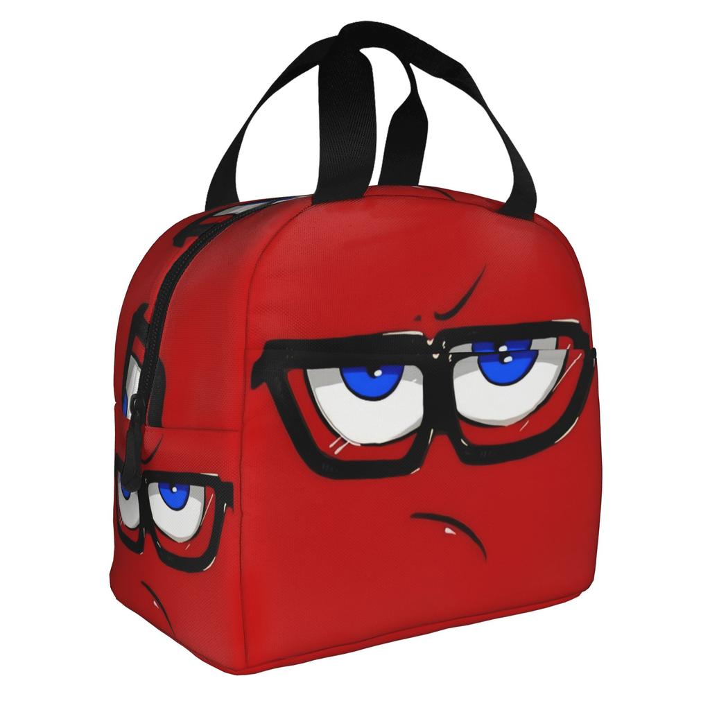 Funny Expression  Portable Lunch Box for Women Waterproof  Thermal Cooler Food Insulated Lunch Bag School