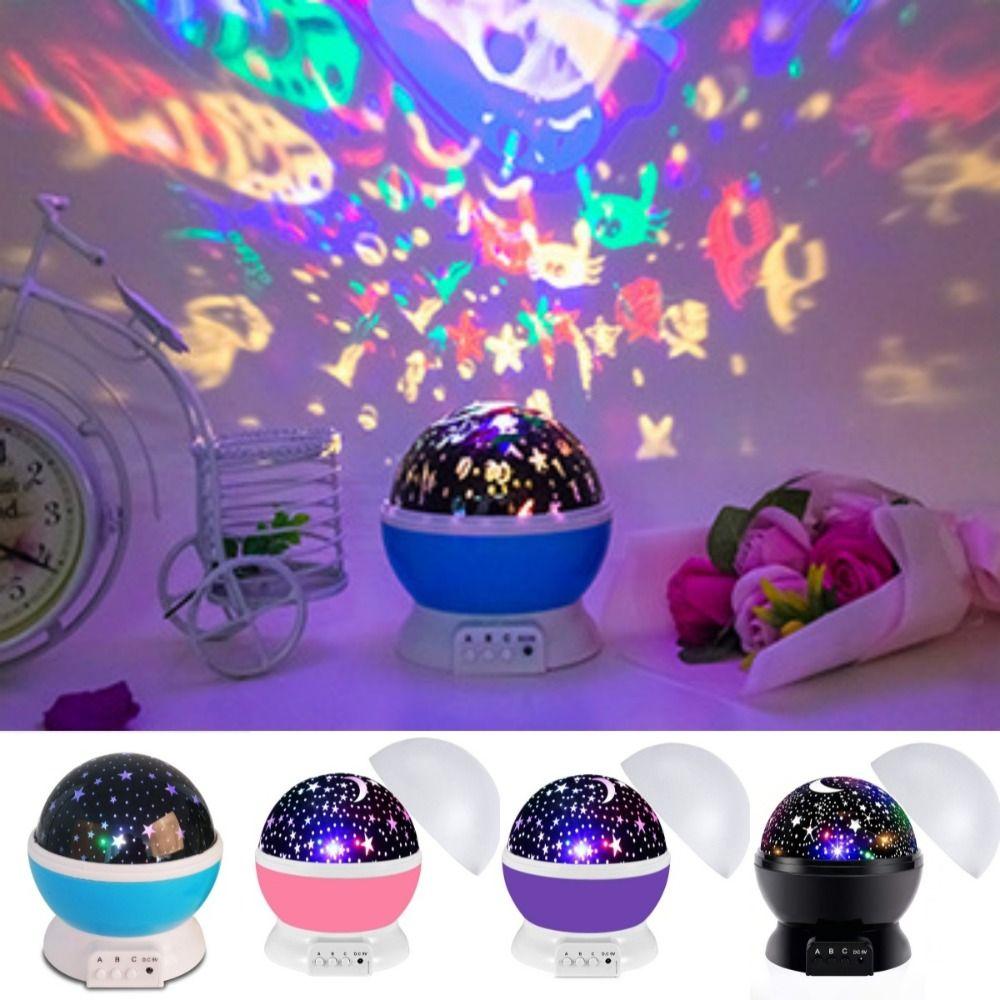 Colorful Star Projector Light Rotating Atmosphere Lamp Portable Galaxy LED Projector Home Decor