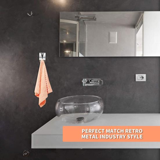 Magnetic Towel Hook Stainless Steel Towel Holder Rust-Proof Strong Magnet Kitchen Towel Dish