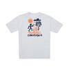 Converse T Shirts Unisex Gray Crew Neck Moderate Straight Fit UCK031-GGN