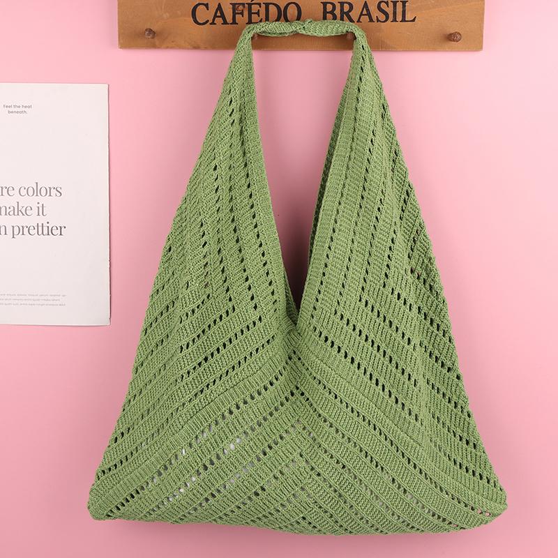 

Художественный стиль Красочная вязаная сумка Модная повседневная сумка через плечо Большая вместимость Свежие сумки-тоут для женщин Подарок